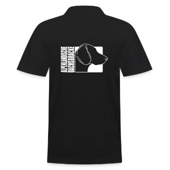 Alpenländische Dachsbracke Profil Hunde Wilsigns - Männer Poloshirt - Schwarz - Hinten - Kai (181cm)