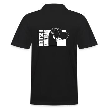 Deutsch Kurzhaar Profil Hunde Jagdhund Wilsigns - Männer Poloshirt - Schwarz - Hinten - Kai (181cm)