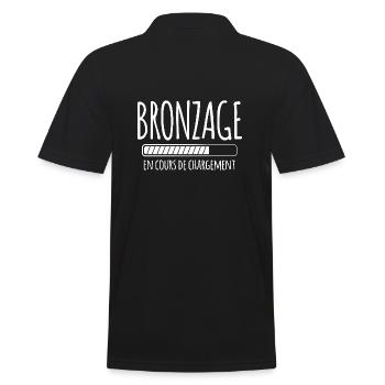 Tan Loading, Été, Vacances, Français - Polo Homme - noir - Dos - Kai (181cm)