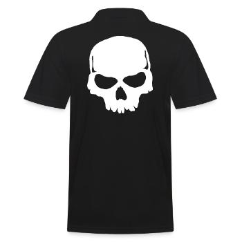 Skull - Men's Polo Shirt - black - Back - Kai (181cm)