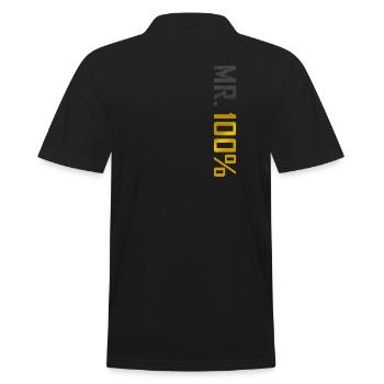 M. 100% perfectionnisme - Polo Homme - noir - Dos - Kai (181cm)