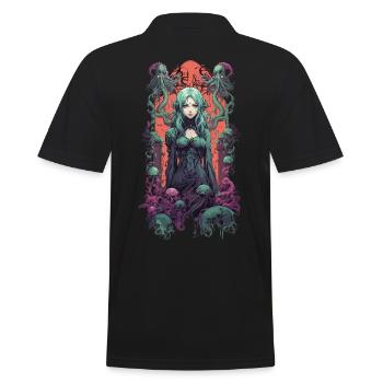 Goth Anime Girl Pastel Occulte Underworld - Polo Homme - noir - Dos - Kai (181cm)