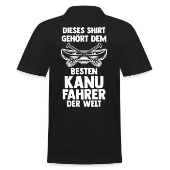 Schullehrer Lehrer - Männer Poloshirt - Schwarz - Hinten - Kai (181cm)