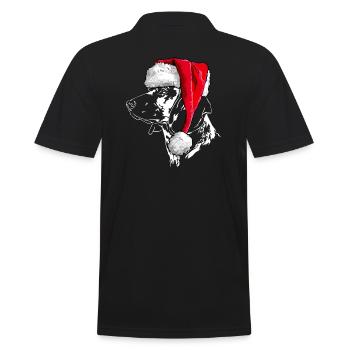 Santa BAVARIAN MOUNTAIN SWEAT DOG Kerstmis - Mannen poloshirt - zwart - Achter - Kai (181cm)