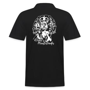 Kleiner Münsterländer Jagdhund Jagdhunde Wilsigns - Männer Poloshirt - Schwarz - Hinten - Kai (181cm)