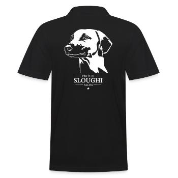 Sloughi Mom Hunde Hund Windhunde Wilsigns - Männer Poloshirt - Schwarz - Hinten - Kai (181cm)