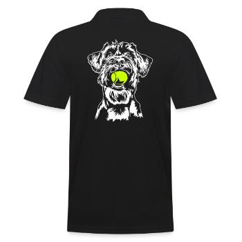 Schnauzer géant Schnauzer chien chien Wilsigns - Polo Homme - noir - Dos - Kai (181cm)
