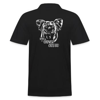 CHINESE CRESTED Dog Saying Dogs Saying Dogs - Men's Polo Shirt - black - Back - Kai (181cm)