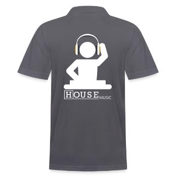 House Music - Polo Homme - charbon - Dos - Nico (186cm)