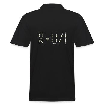 Elektrotechnik Elektrische Leistung Elektrischer Strom - Männer Poloshirt - Schwarz - Hinten - Kai (181cm)