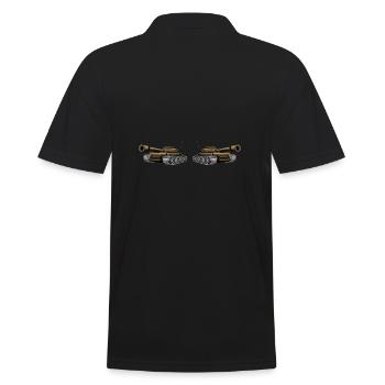tank - Men's Polo Shirt - black - Back - Kai (181cm)
