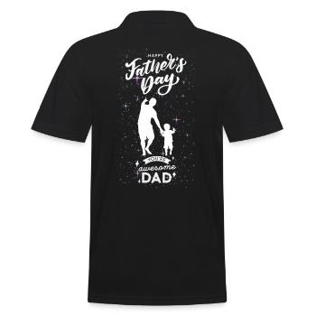 Fête des pères-Bonne fête des pères - Polo Homme - noir - Dos - Kai (181cm)