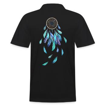 Dreamcatcher rêves bleus - Polo Homme - noir - Dos - Kai (181cm)