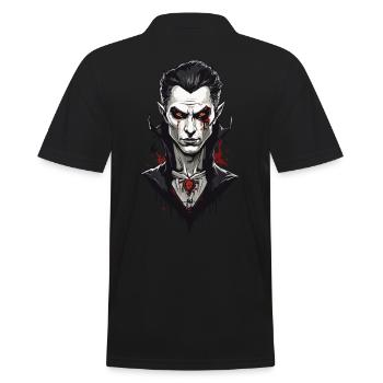 Rétro Vampire Design Spooky Halloween Movie Night - Polo Homme - noir - Dos - Kai (181cm)