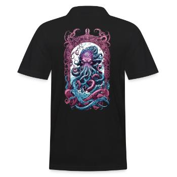 Kraken Goth Pastel occulte Halloween monstres marins - Polo Homme - noir - Dos - Kai (181cm)