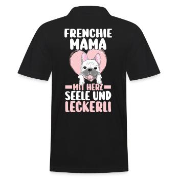 Frenchie Französische Bulldogge Hund Frenchie - Männer Poloshirt - Schwarz - Hinten - Kai (181cm)