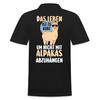 Alpaga - Polo Homme - noir - Dos - Kai (181cm)