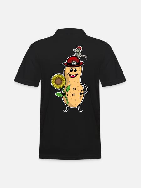 Peanut Peanuts Birthday Birthday Gift - Men's Polo Shirt - black