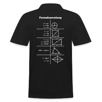 Mathe Formeln Formelsammlung Design Shirt Geschenk - Polo Homme - noir - Dos - Kai (181cm)