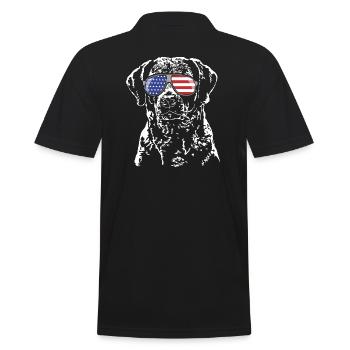 CHESAPEAKE BAY RETRIEVER America Flag Goggles Dog - Polo Homme - noir - Dos - Kai (181cm)
