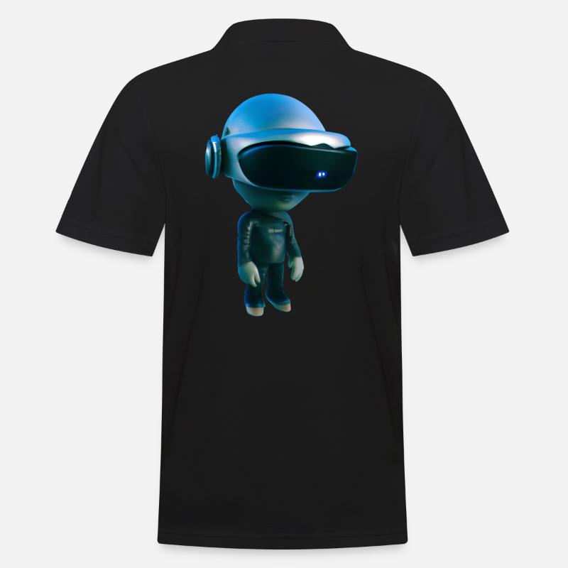 VR Alien - Männer Poloshirt - Schwarz