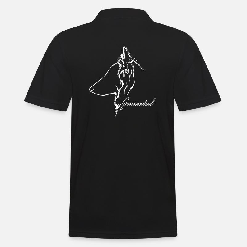 GROENENDAEL Profil Chiens Wilsigns - Polo Homme - noir