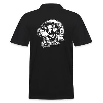 ROTTWEILER Portrait de chien IGP Chiens de sport - Polo Homme - noir - Dos - Kai (181cm)