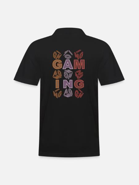 Gaming-colorful-scene - Männer Poloshirt - Schwarz