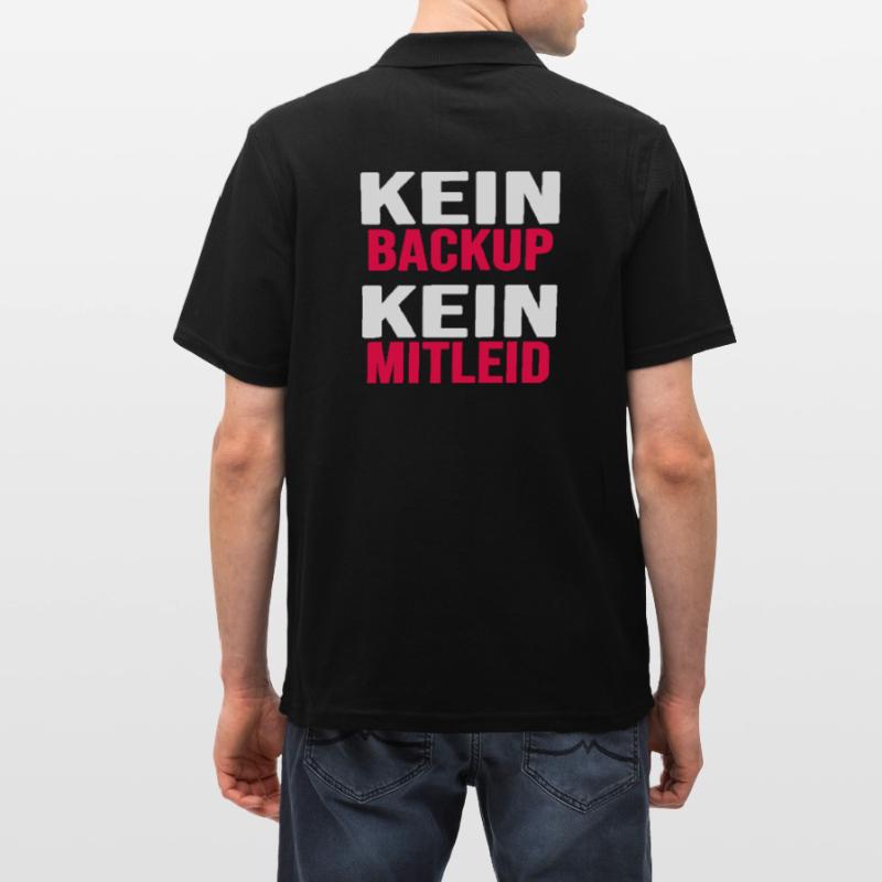 informatik backup nerd coder download gamer Männer Poloshirt