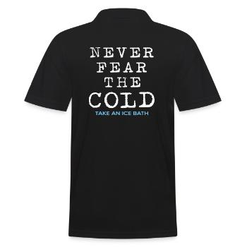 Ice Baths, Winter Bath, Hardening, Ice Bath, Ice Hole - Men's Polo Shirt - black - Back - Kai (181cm)