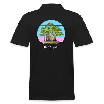 Bonsai Bonsai Tree Bonsai Forest - Men's Polo Shirt - black - Back - Kai (181cm)