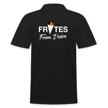 Frites From Desire - Polo Homme - noir - Dos - Kai (181cm)