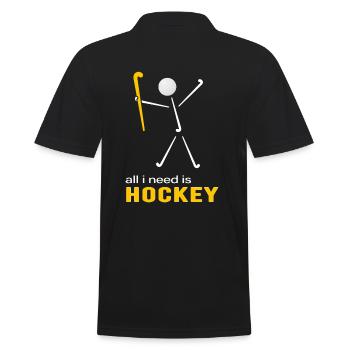 Hockey sur gazon Hockey Joueurs de hockey Saison de hockey - Polo Homme - noir - Dos - Kai (181cm)