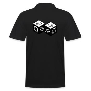 Double Skull - Polo Homme - noir - Dos - Kai (181cm)