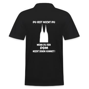 TU N’ES PAS TOI - La cathédrale de Cologne - Polo Homme - noir - Dos - Kai (181cm)