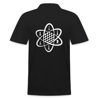 Chess Checkmate Chess universe Chess genius - Men's Polo Shirt - black - Back - Kai (181cm)