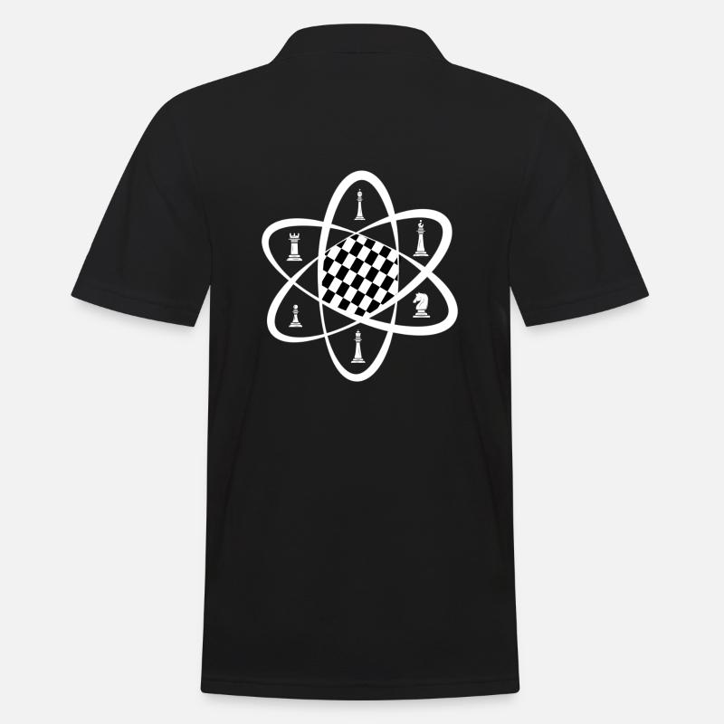 Échec et mat Univers des échecs Génie des échecs - Polo Homme - noir