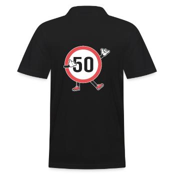 50 ans Anniversaire 50 ans Anniersaire 50 E - Polo Homme - noir - Dos - Kai (181cm)