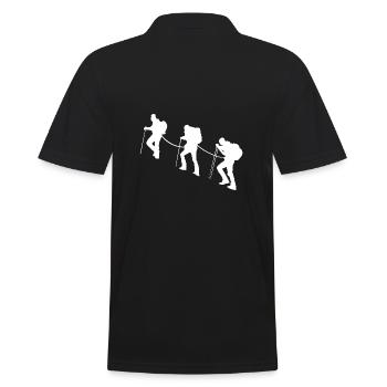 Mountaineering mountaineer sport mountain - Men's Polo Shirt - black - Back - Kai (181cm)