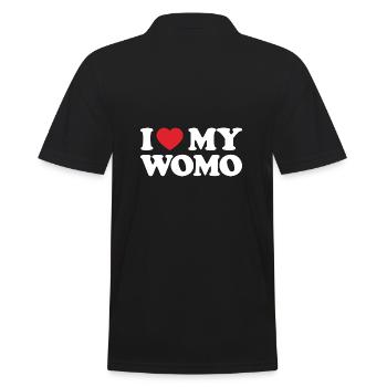 I love my Womo - Männer Poloshirt - Schwarz - Hinten - Kai (181cm)