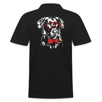BEAUCERON Lunettes Nœud papillon Chiens Chien Wilsigns - Polo Homme - noir - Dos - Kai (181cm)