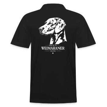 Braque de Weimar Maman Chiens Chien Chasse Chiens Wilsigns - Polo Homme - noir - Dos - Kai (181cm)