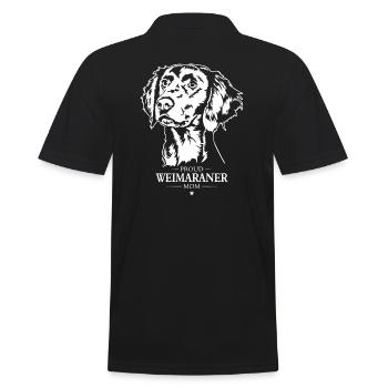 Braque de Weimar Maman Chiens Chiens de Chasse Wilsigns - Polo Homme - noir - Dos - Kai (181cm)