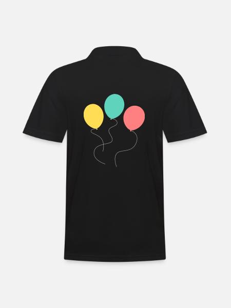 balloons - Men's Polo Shirt - black