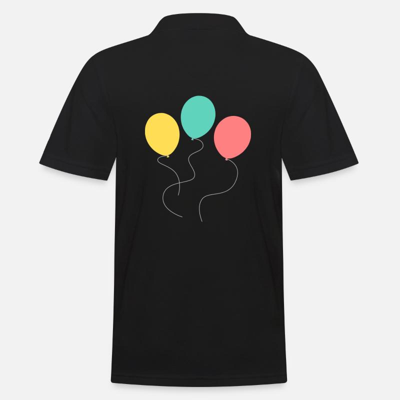 balloner - Herre poloshirt - sort