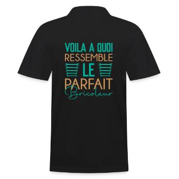 Super bricoleur - Polo Homme - noir - Dos - Kai (181cm)