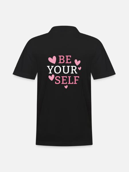 be yourself - Men's Polo Shirt - black