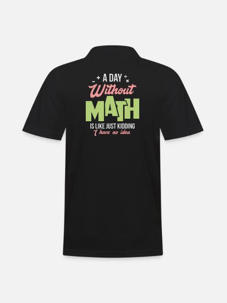 mathematics - Men's Polo Shirt - black