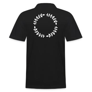 Cadeau d'anniversaire cadre de guirlande - Polo Homme - noir - Dos - Kai (181cm)