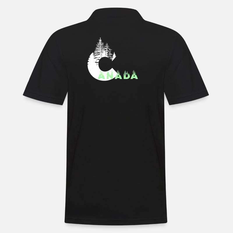 Kanada - Männer Poloshirt - Schwarz